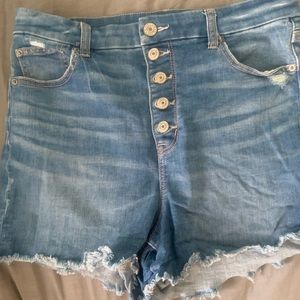 High waisted Jean shorts